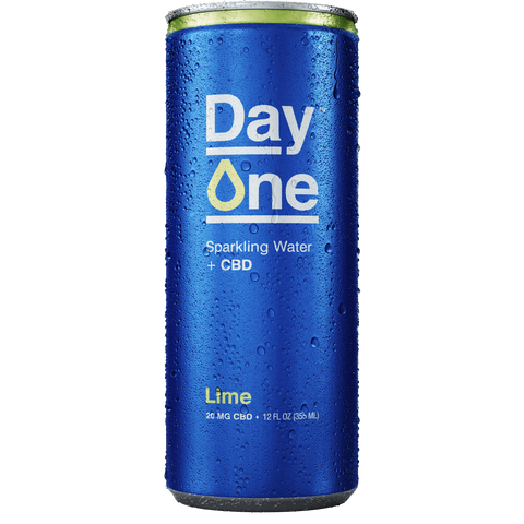 Lime Sparkling Water + CBD (12 Pack)
