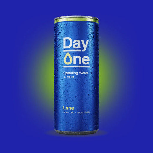 Can of Lime CBD Sparkling water