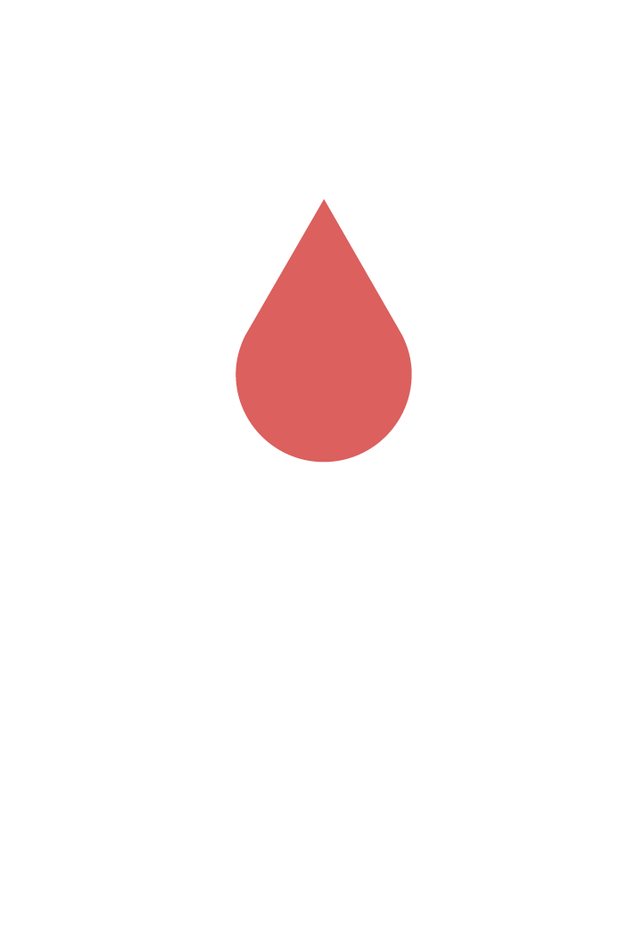 Red liquid Drop labeled with Real Fruit Juice